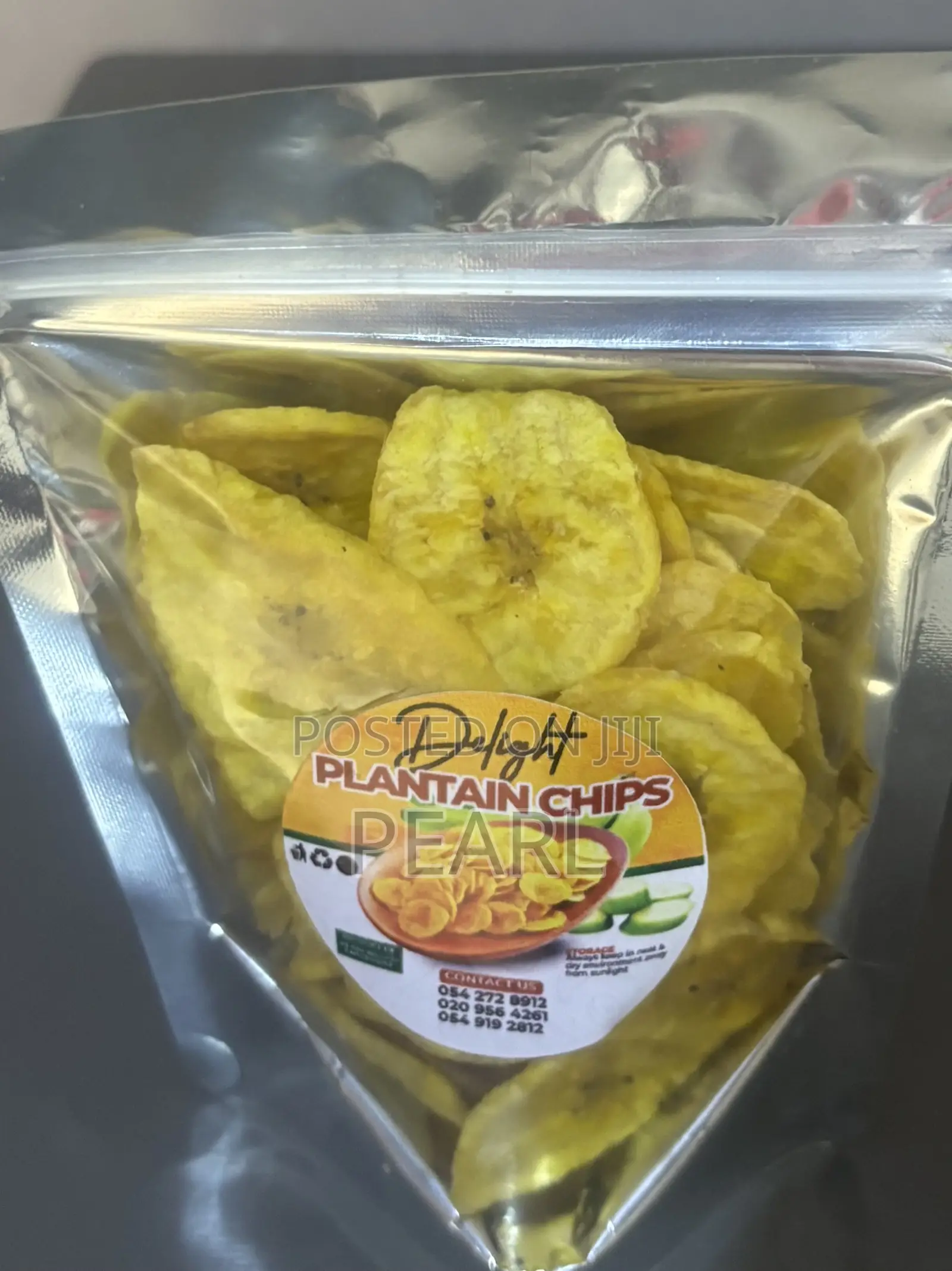 Plantain Chips and Pineapple Juice
