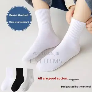 Kids White School Socks – Soft Comfortable