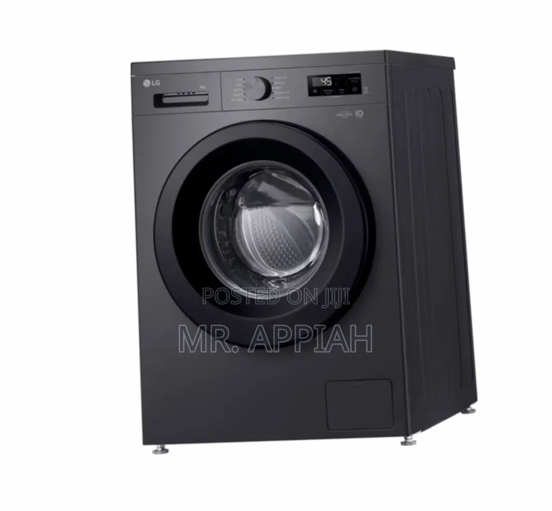Super Classic Lg 8kg Front Load Washing Machine(Black)Inverter