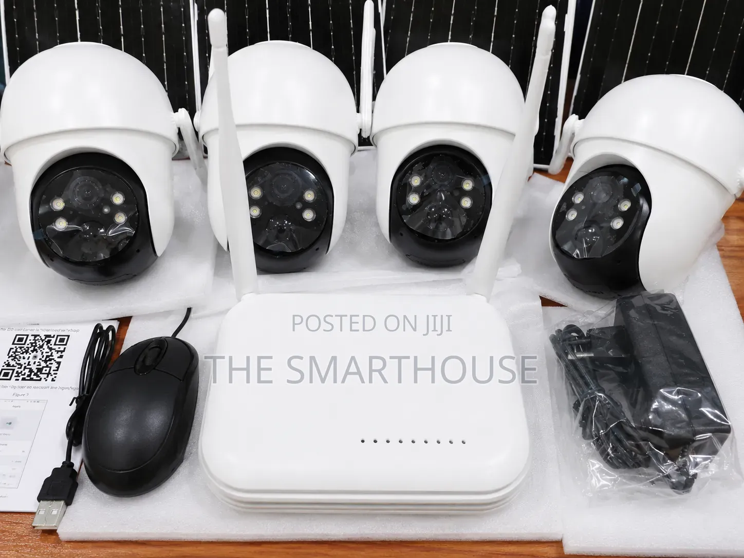 Smart Solar 4mp Wi-Fi CCTV With 10ch NVR Base Station.