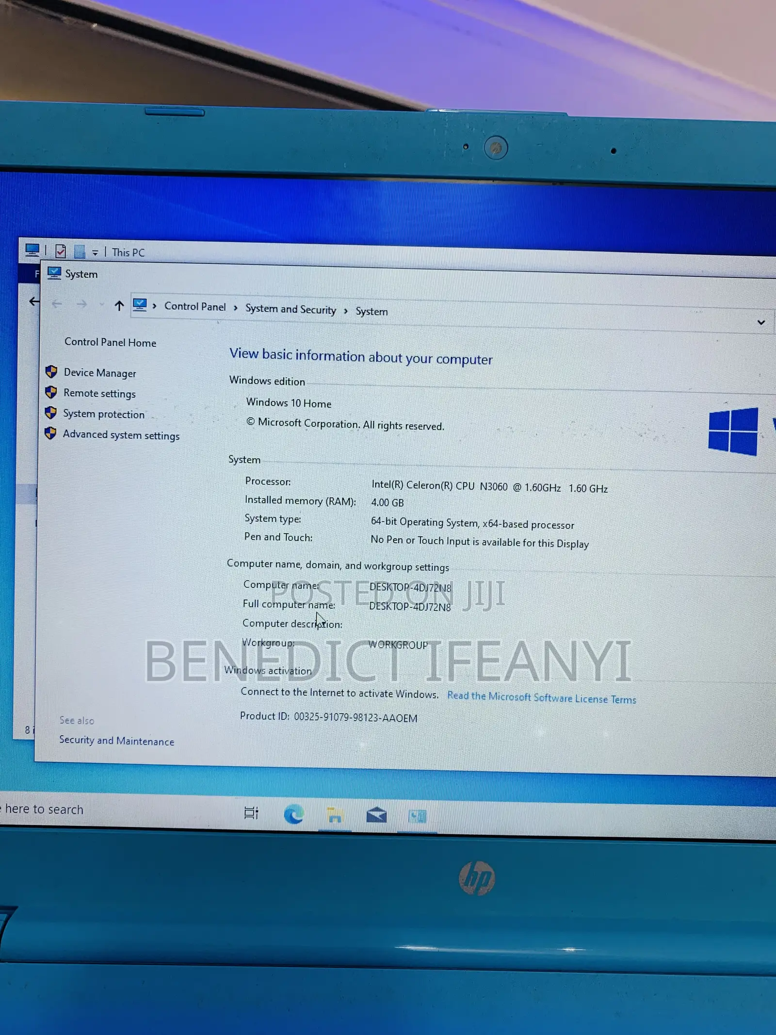 Laptop HP Stream 14 4GB Intel SSD 32GB
