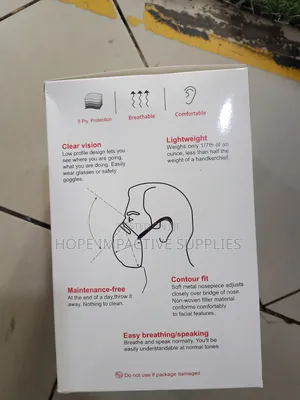 Topone Kn95 Nose Mask Without Valve.(50pcs Per Pack)