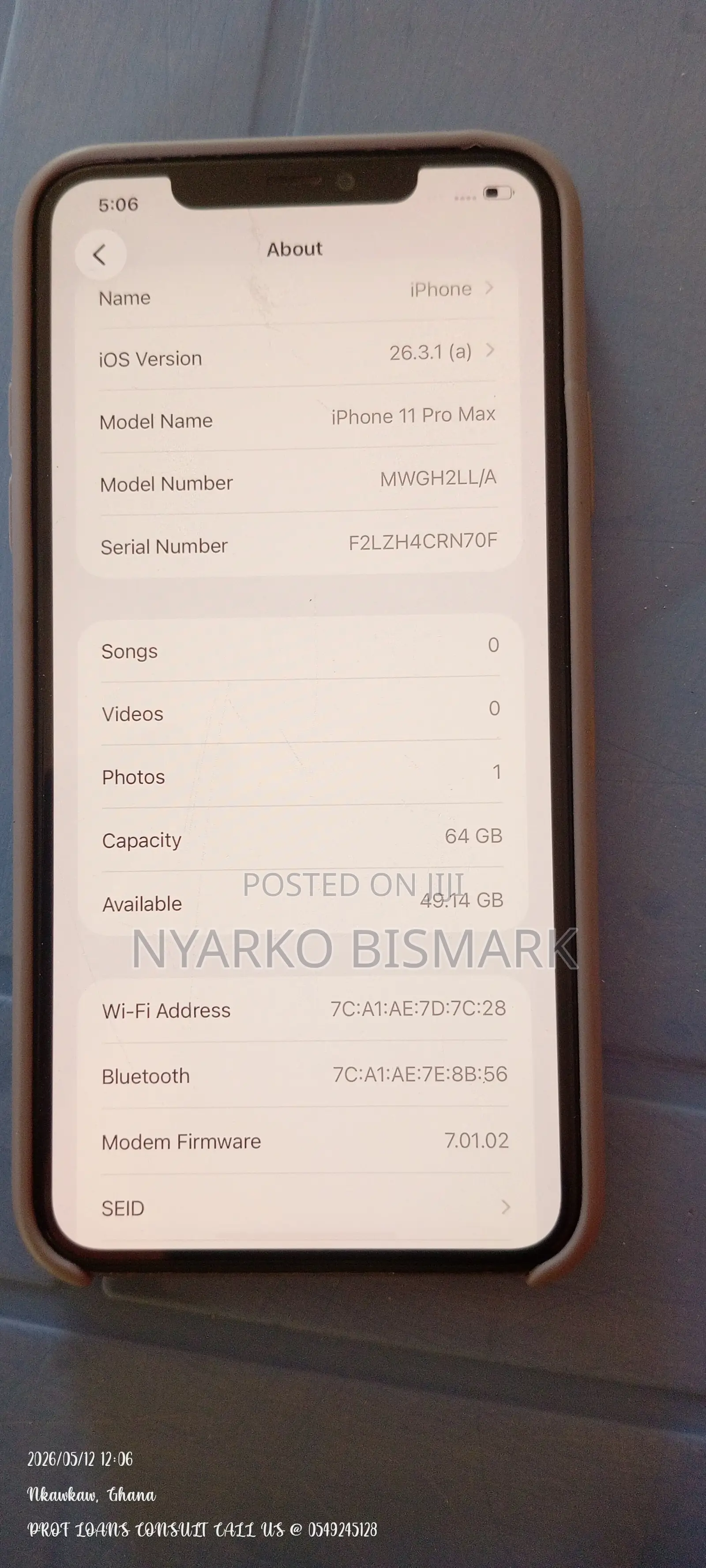 Apple iPhone 11 Pro Max 64 GB Gold