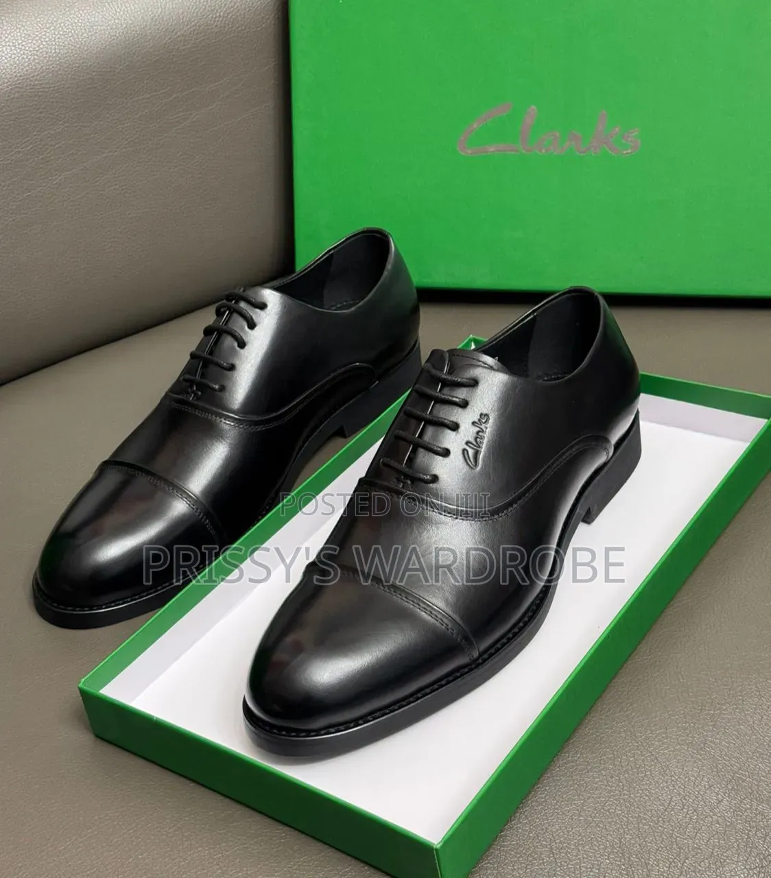 Zara Clarks Designer Laced Black and Brown Shoes
