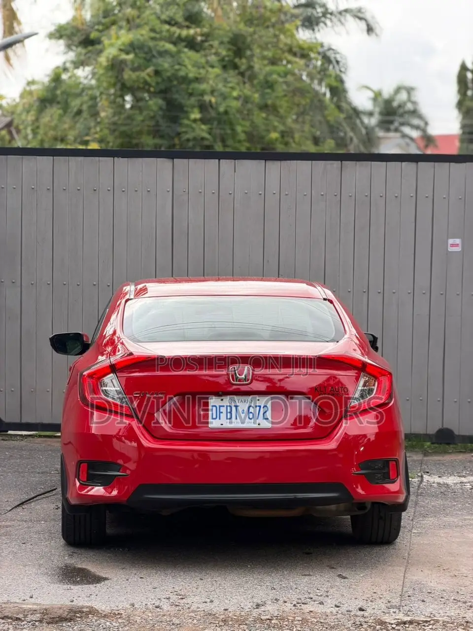 Honda Civic EX 4dr Sedan (2.0L 4cyl) 2017 Red