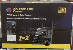 Aov Dual Lens 4g Solar Camera S12