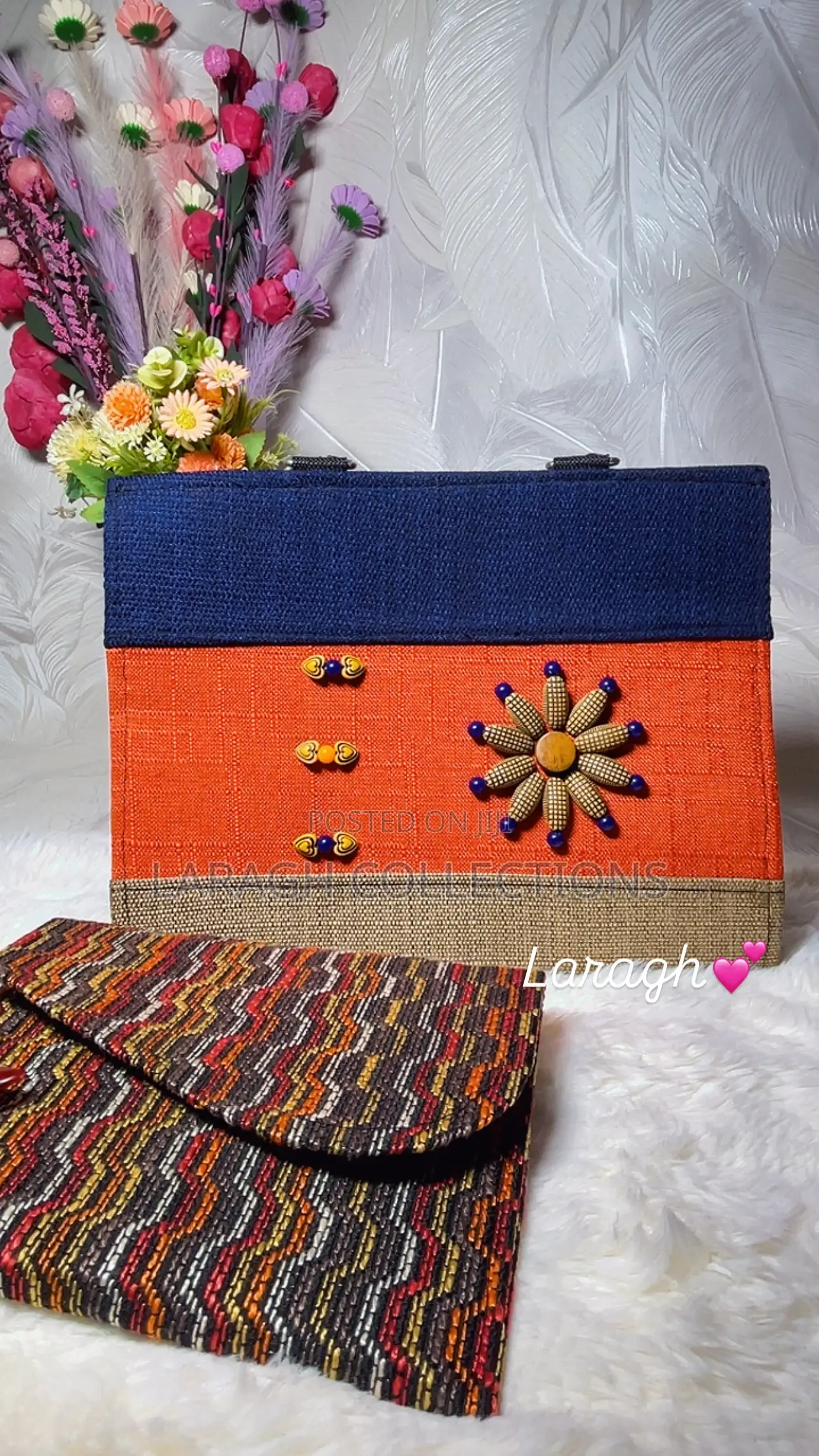 Beaded Handle Bag