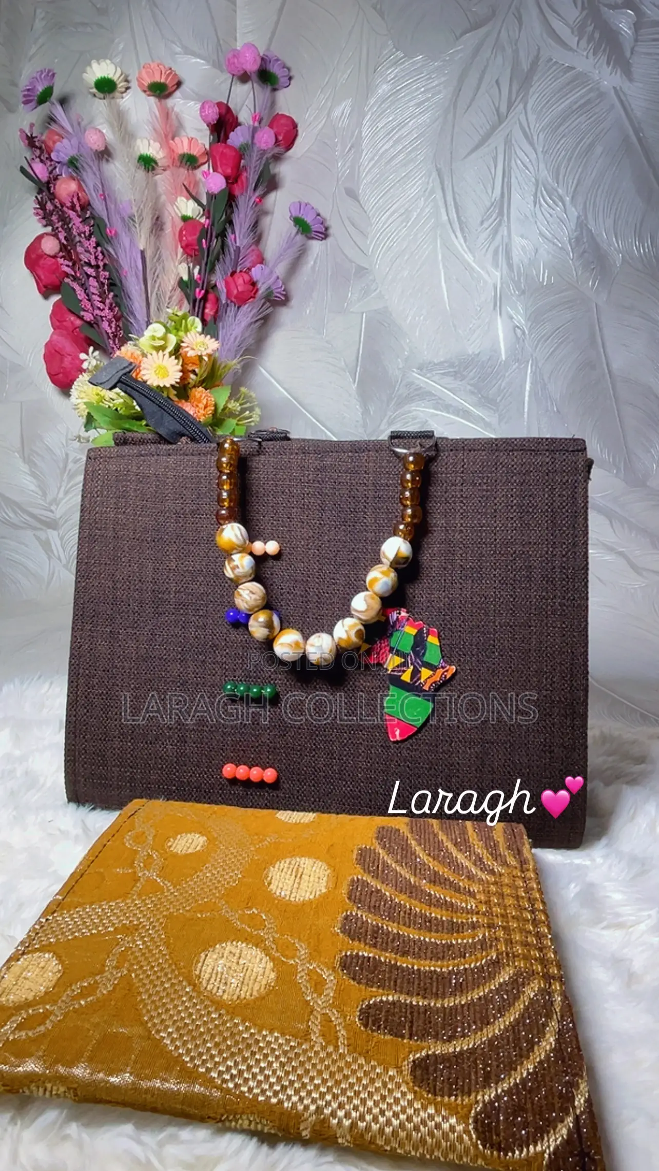 Beaded Handle Bag