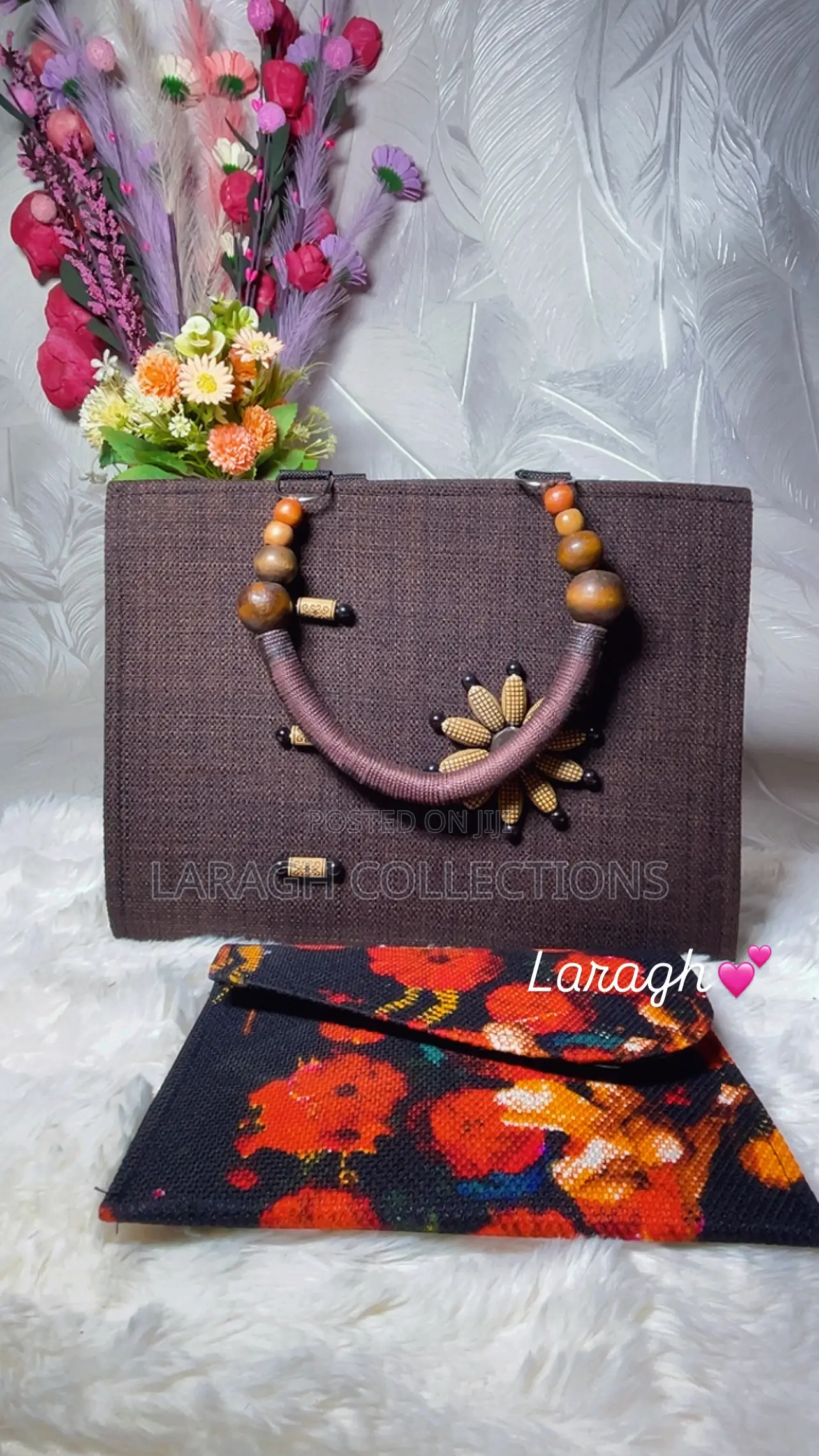Beaded Handle Bag
