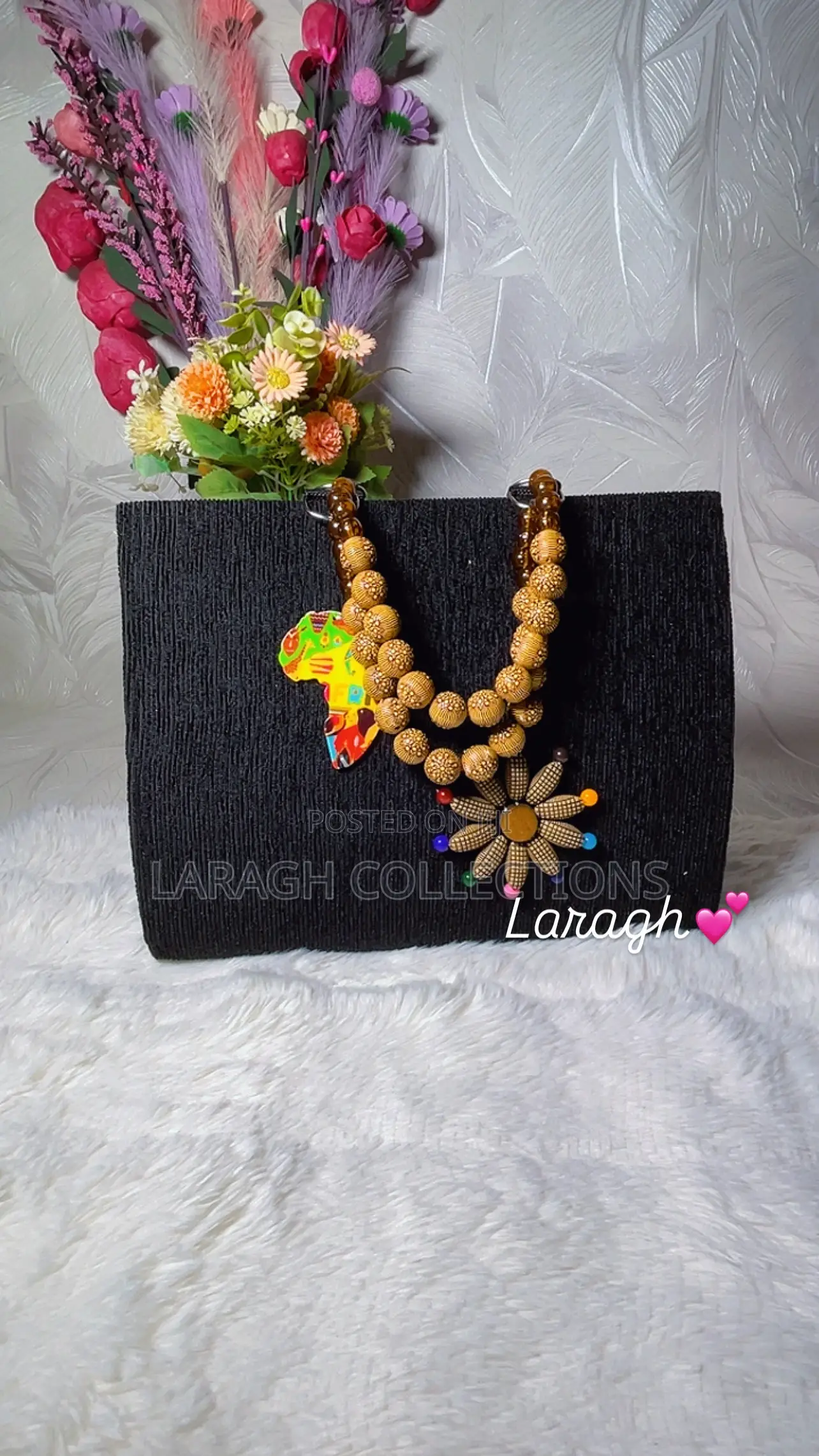 Beaded Handle Bag