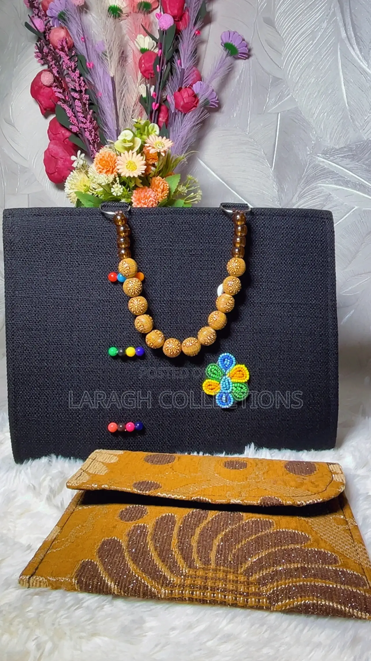 Beaded Handle Bag