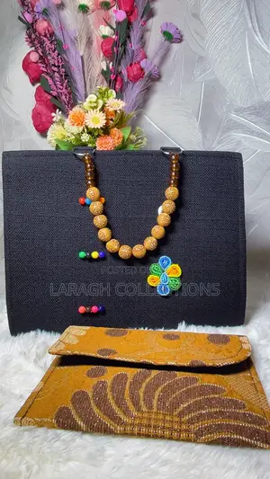 Beaded Handle Bag