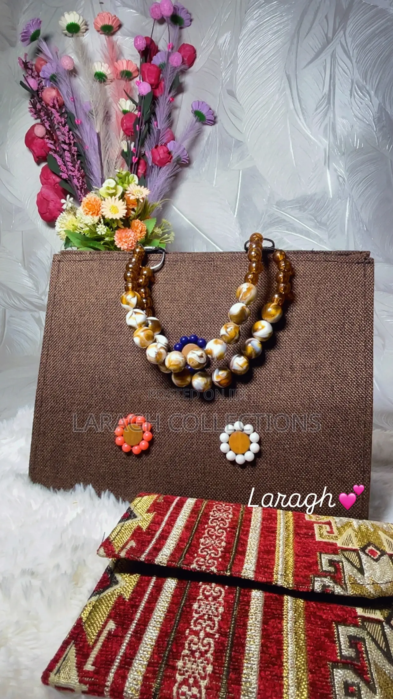 Beaded Handle Bag