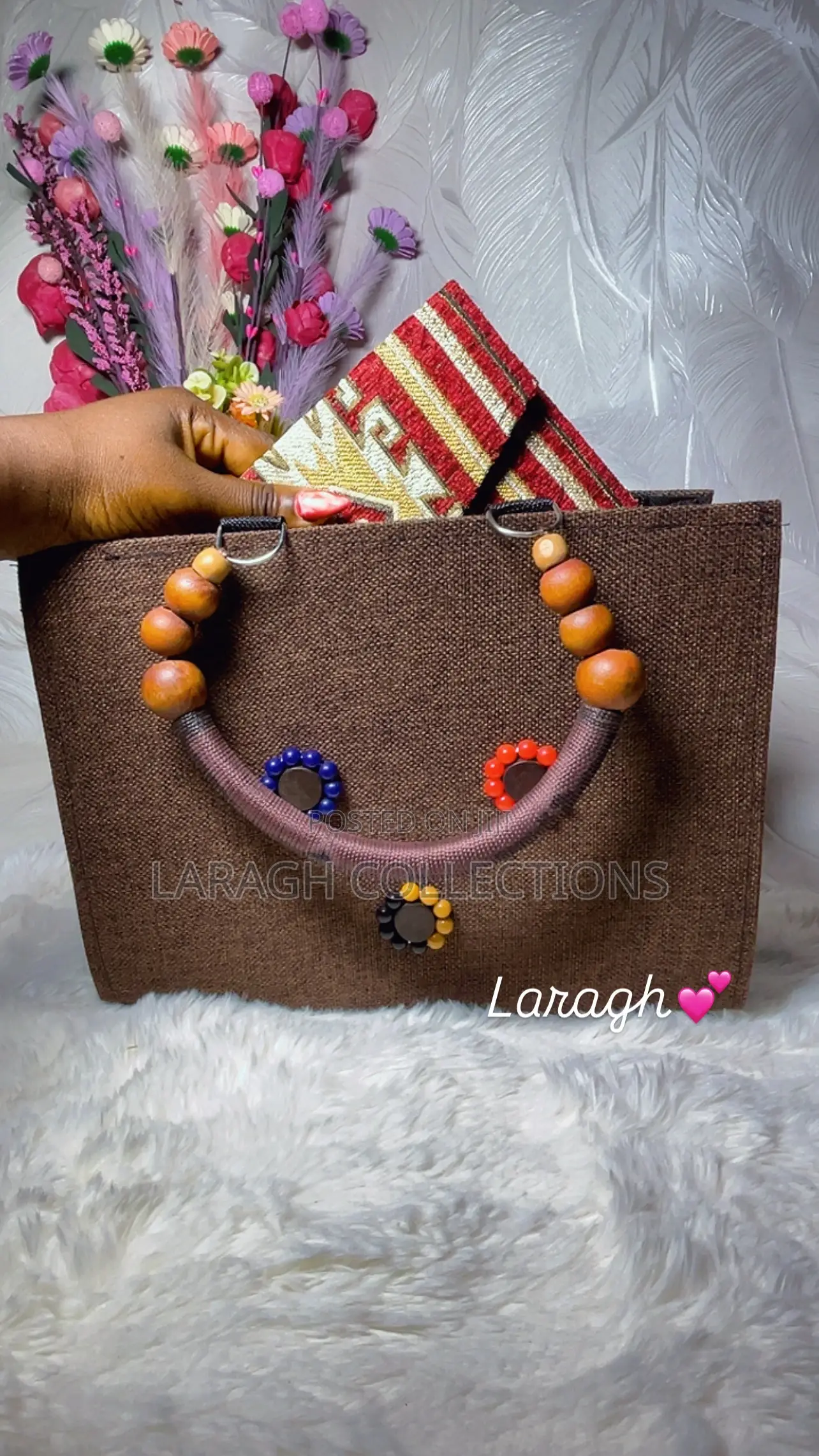 Beaded Handle Bag