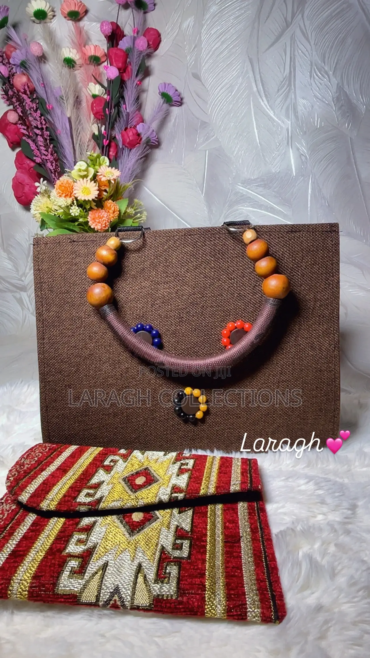 Beaded Handle Bag