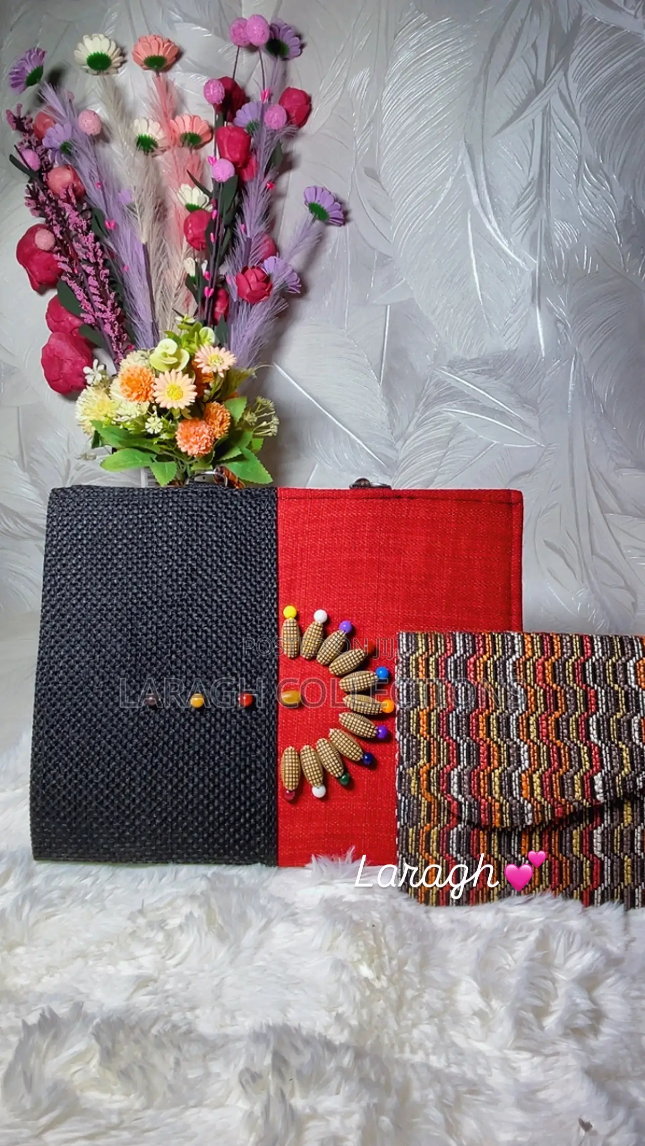 Beaded Handle Bag