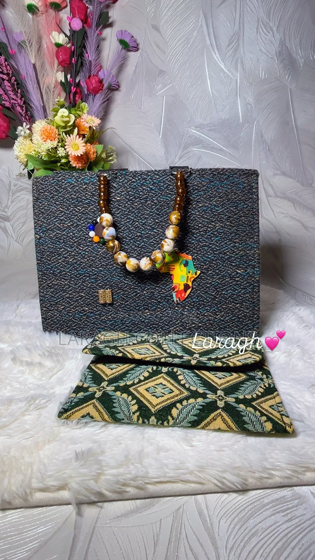 Beaded Handle Bag