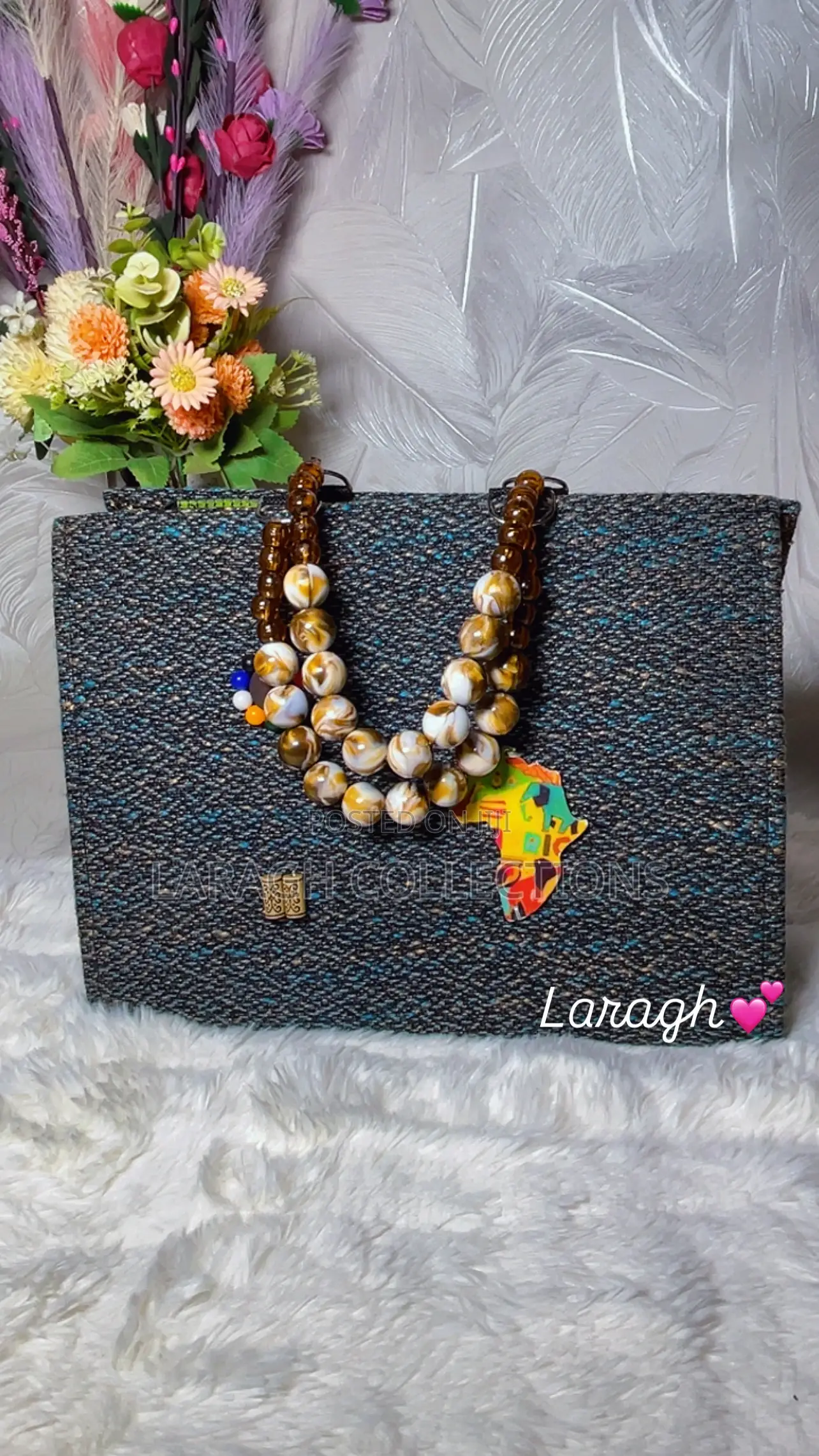 Beaded Handle Bag