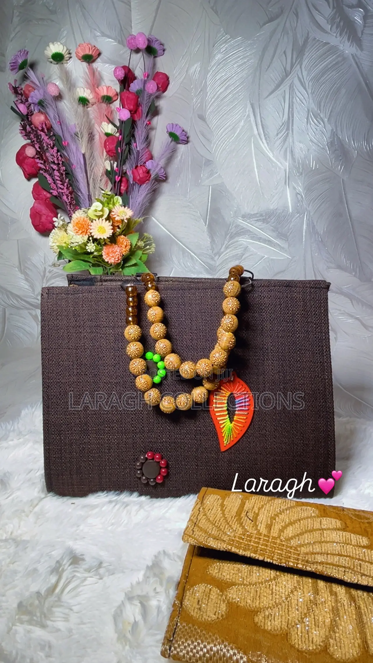 Beaded Handle Bag