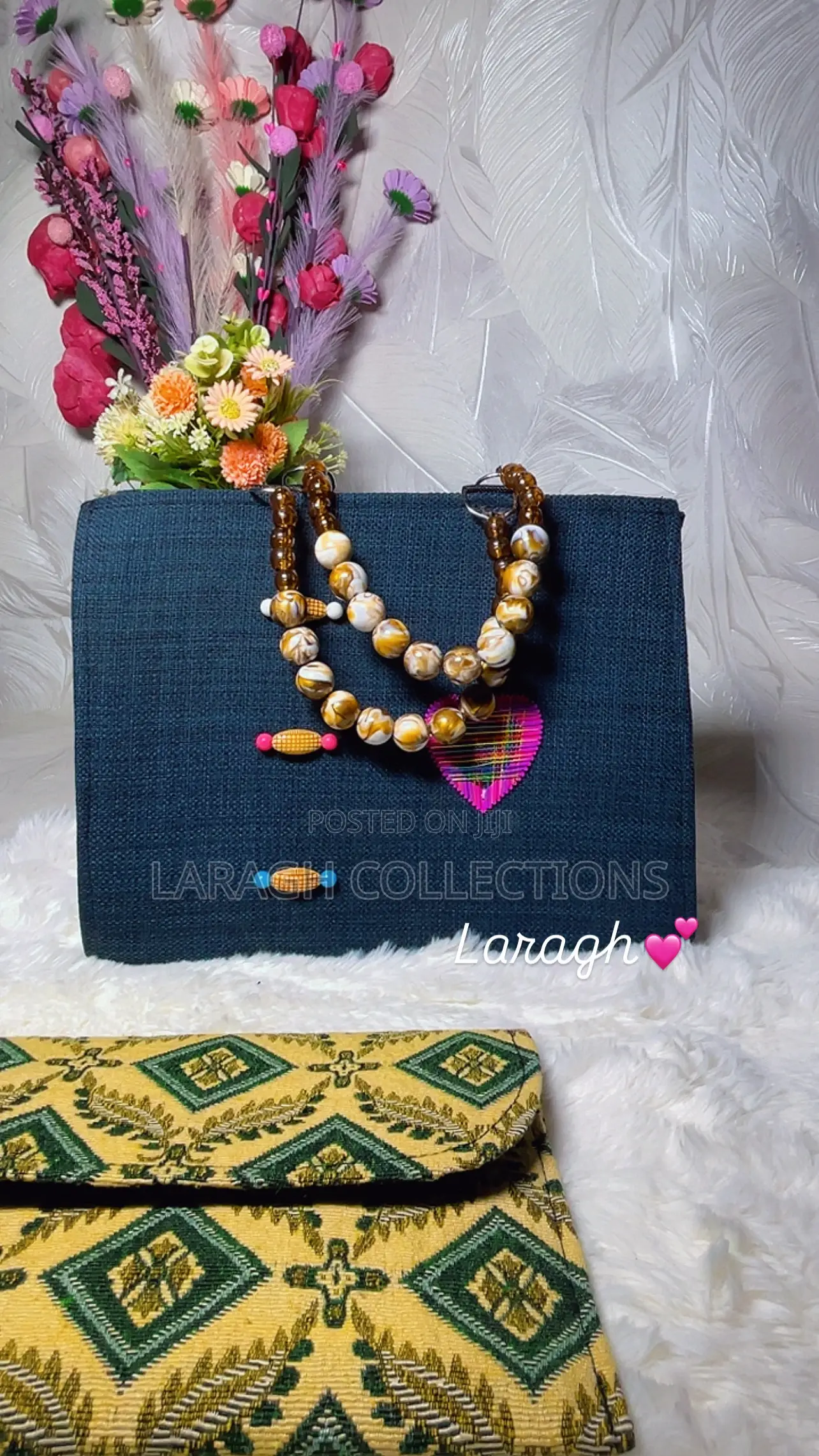Beaded Handle Bag