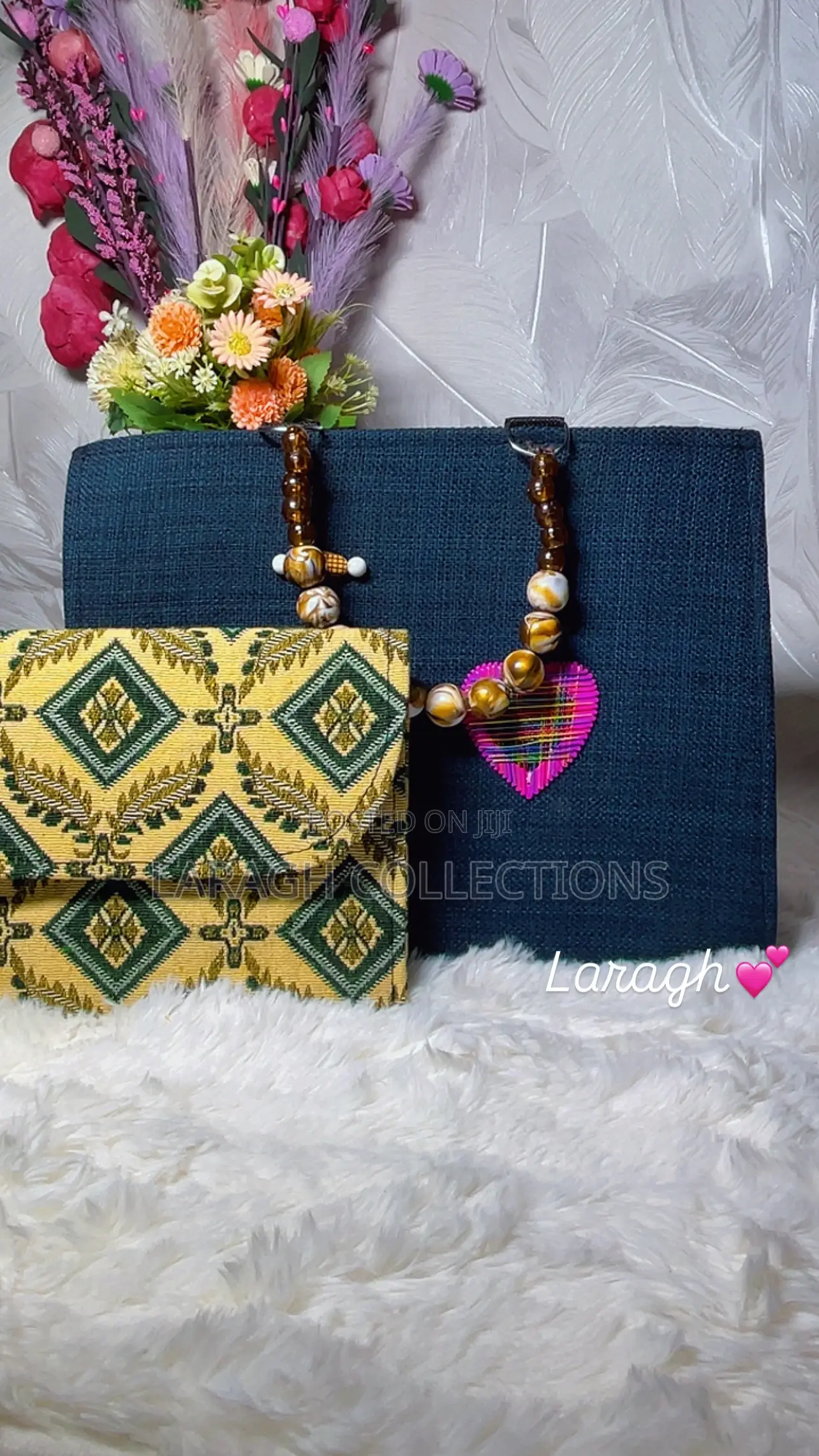 Beaded Handle Bag