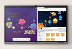 Samsung 75"|86" Flip Chart Interactive E-Board Android Built-in Camera