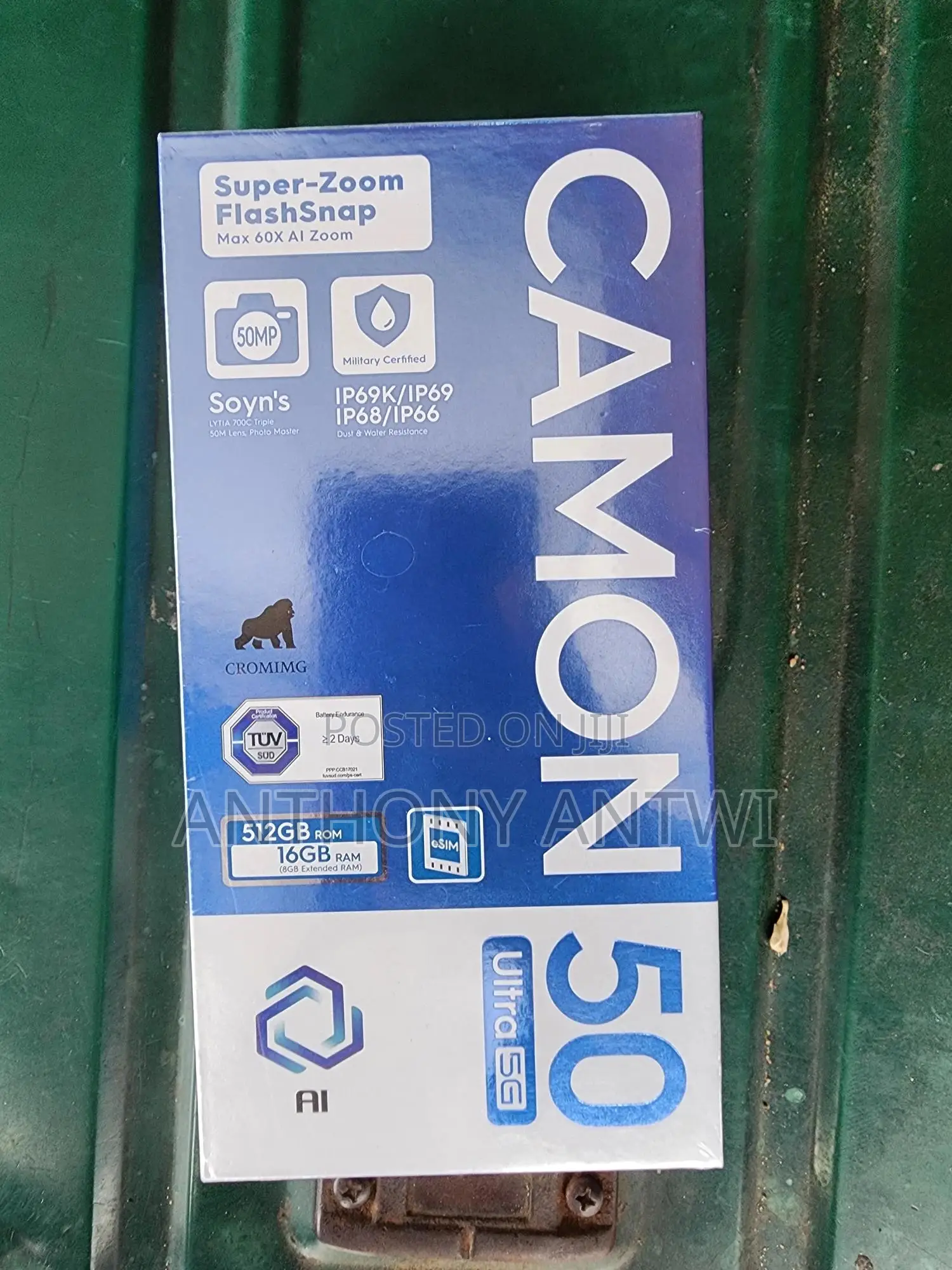New Tecno Camon 50 Ultra 512 GB Black