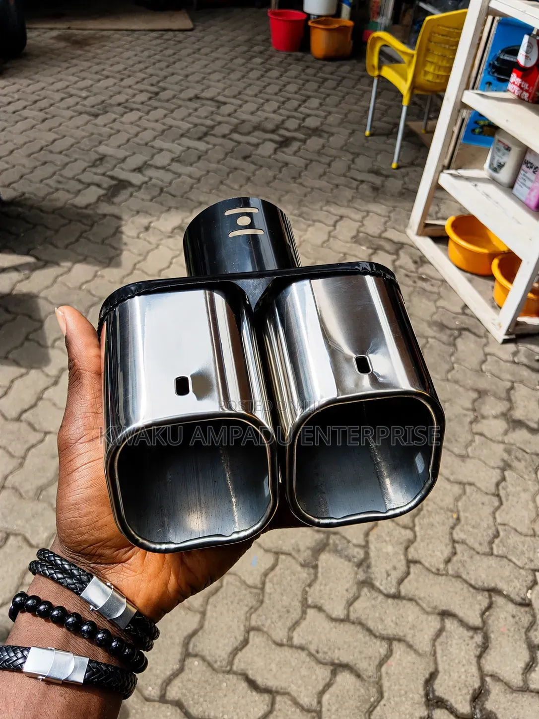 Dual Chrome Exhaust Mouth