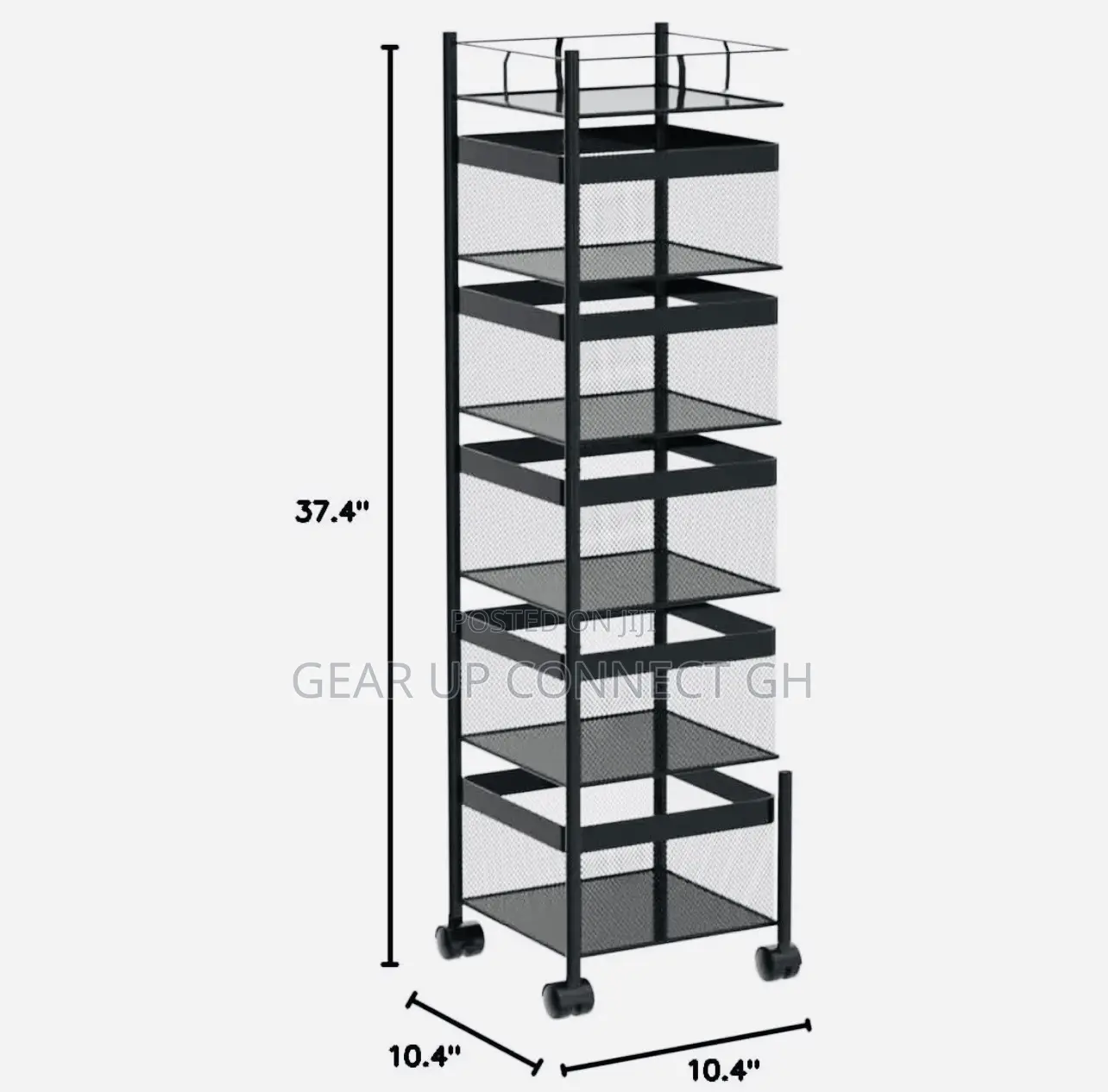 Rotating Multi-Layer Storage Shelf