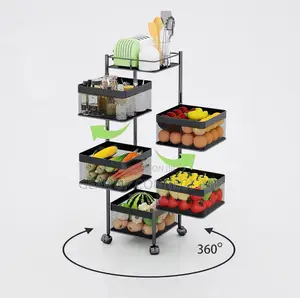 Rotating Multi-Layer Storage Shelf