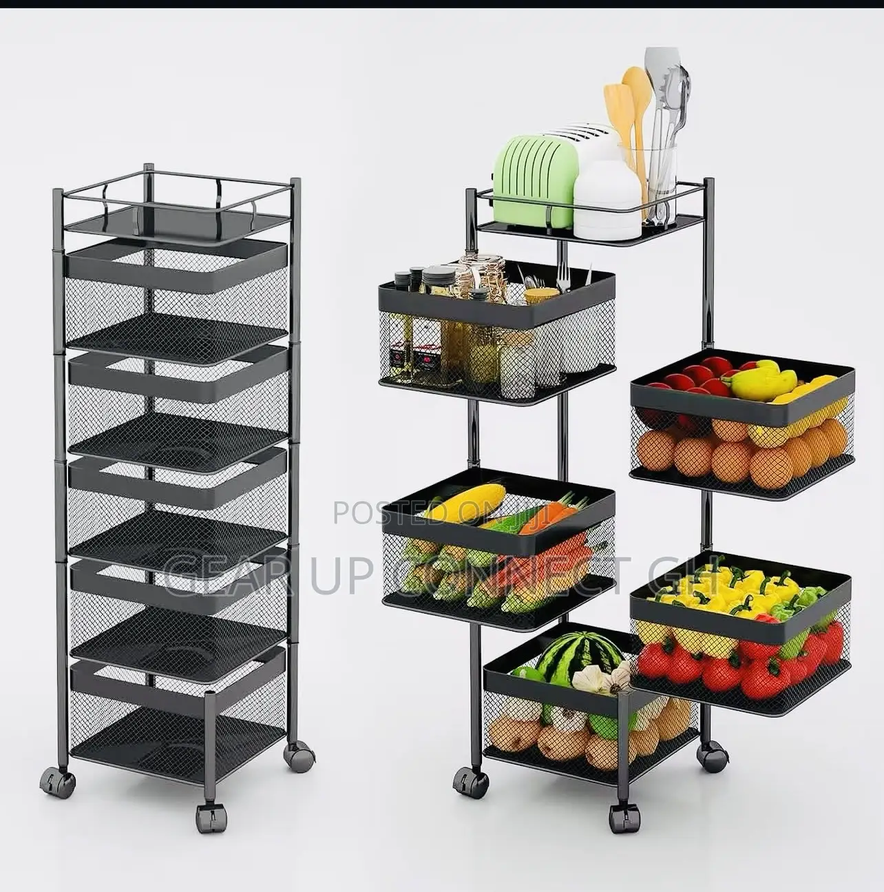 Rotating Multi-Layer Storage Shelf