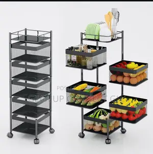 Rotating Multi-Layer Storage Shelf