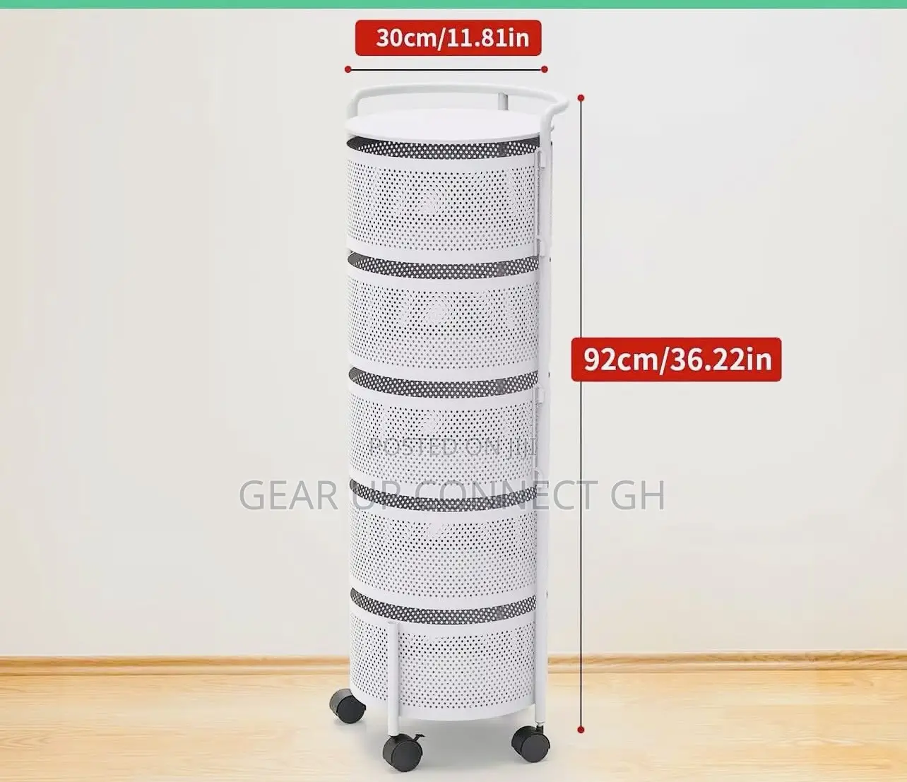 5-Tier Round Rotation Storage Rack