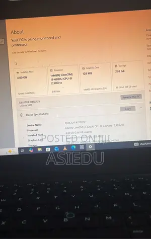 New Laptop Dell Latitude 5480 4GB Intel Core i5 SSD 250GB