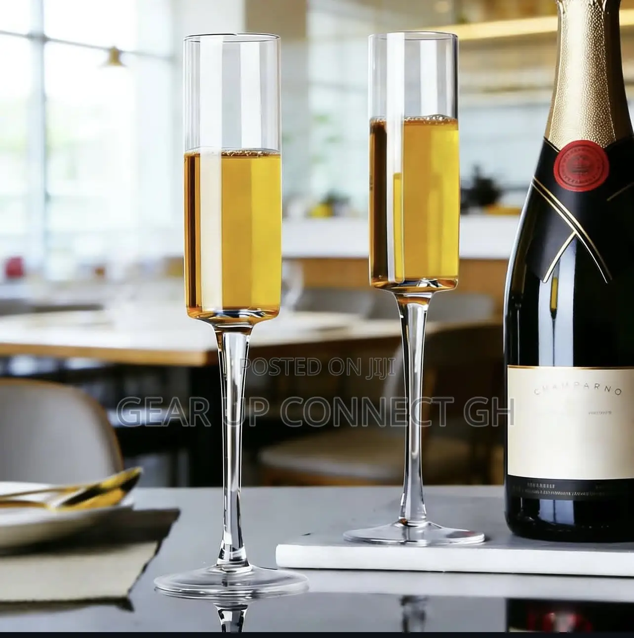 6pieces Cylinder Champagne Glass