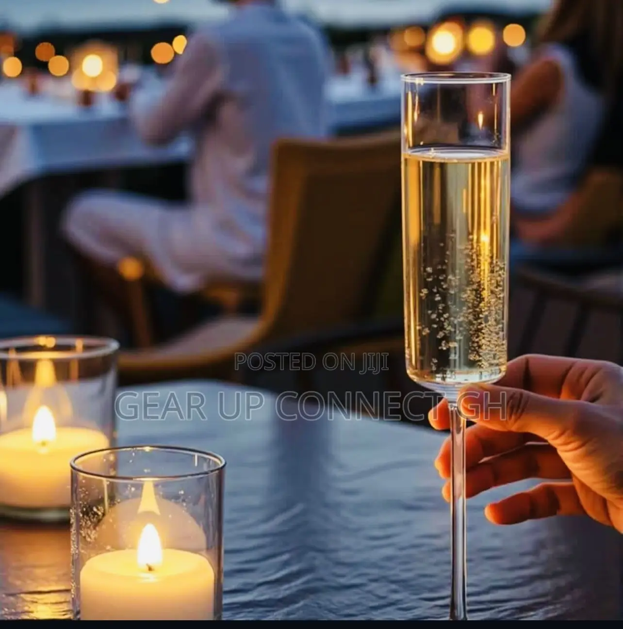 6pieces Cylinder Champagne Glass