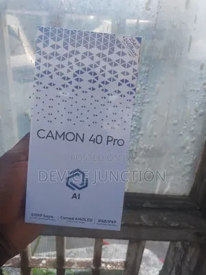 New Tecno Camon 40 Pro 5G 256 GB Black