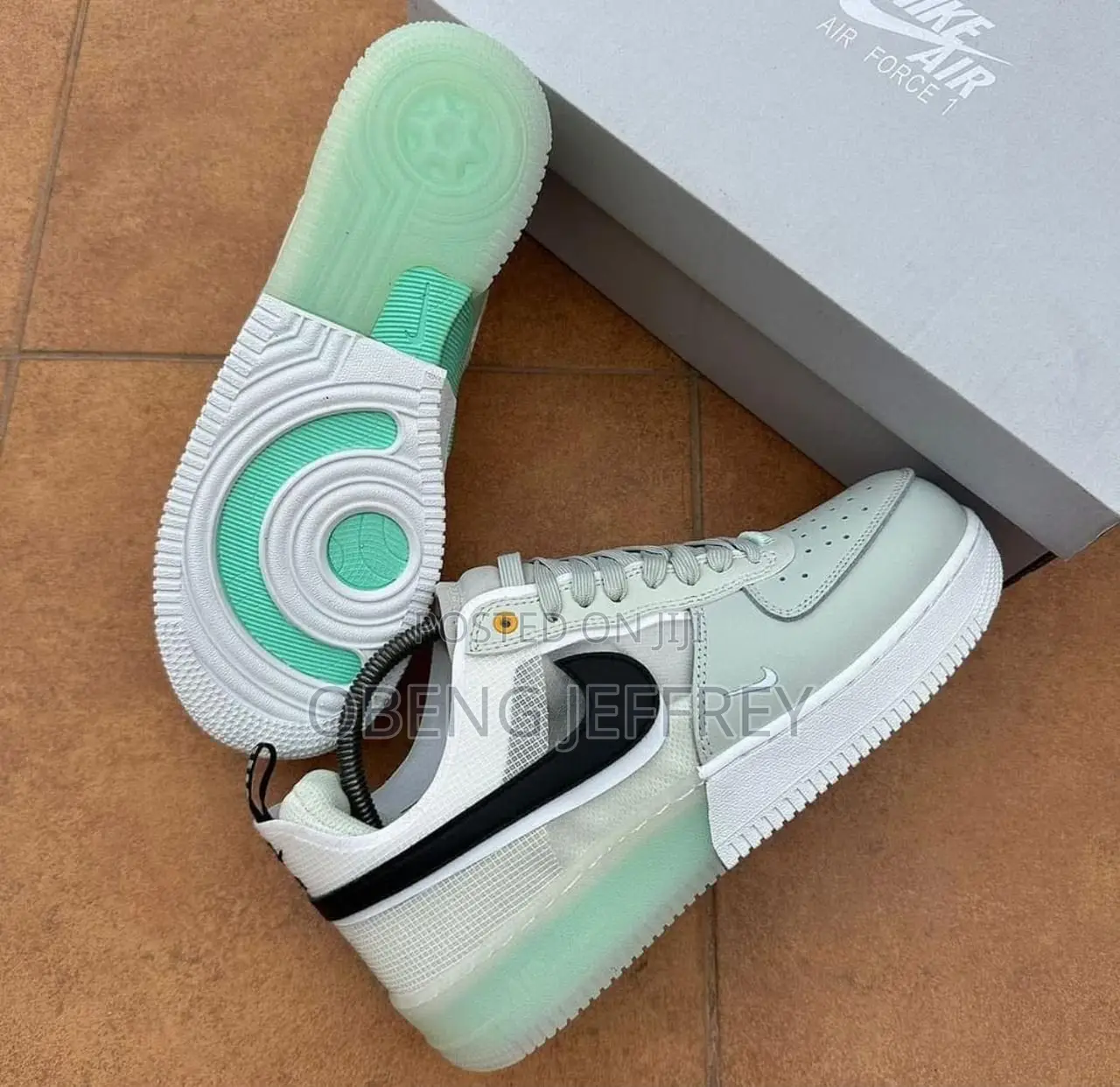 Original Nike Airforce 1 React Mint Foam Color