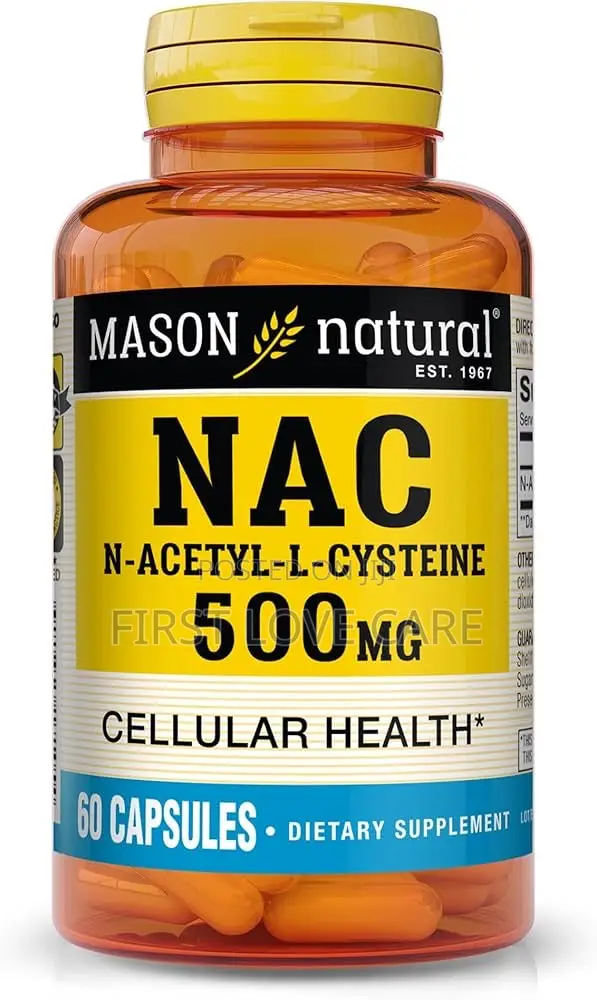Mason Natural Nac N,Acetyl,L,Cysteine 500 Mg, Supports Normal,60 Caps