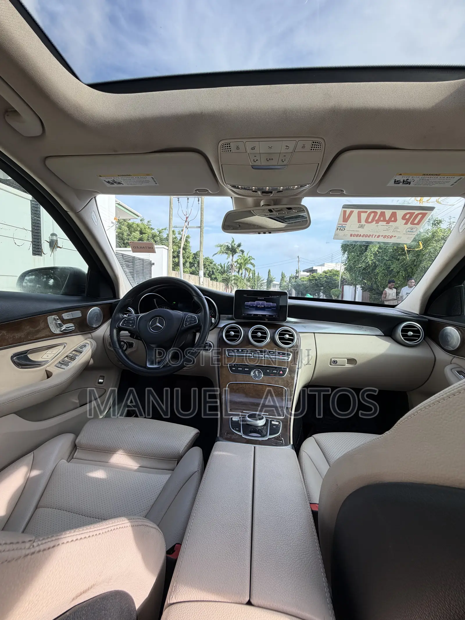 Mercedes-Benz C300 Luxury 4matic Sedan AWD (2.0L 4cyl 7A) 2017 Black