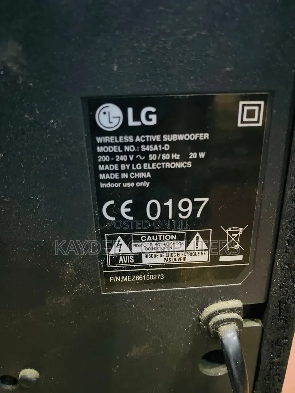 Lg Wireless Active Subwoofer