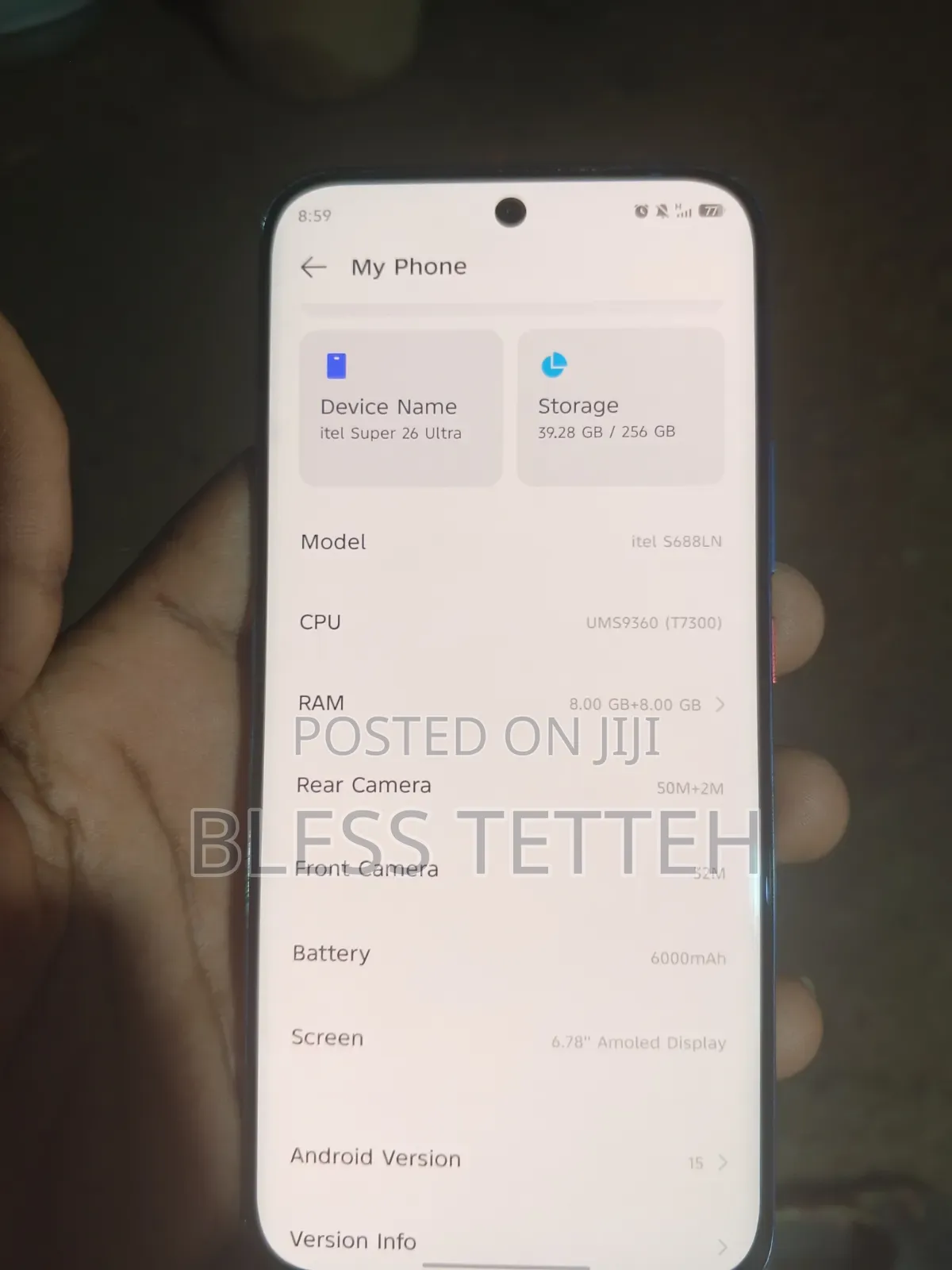 Itel Super 26 Ultra 256 GB Blue
