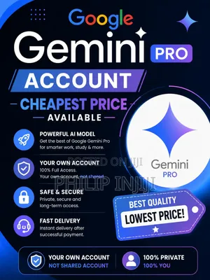 X5 Google Gemini Ai Pro + 5tb Cloud Storage