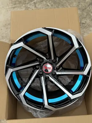 Yaris Rims With Blue Colour