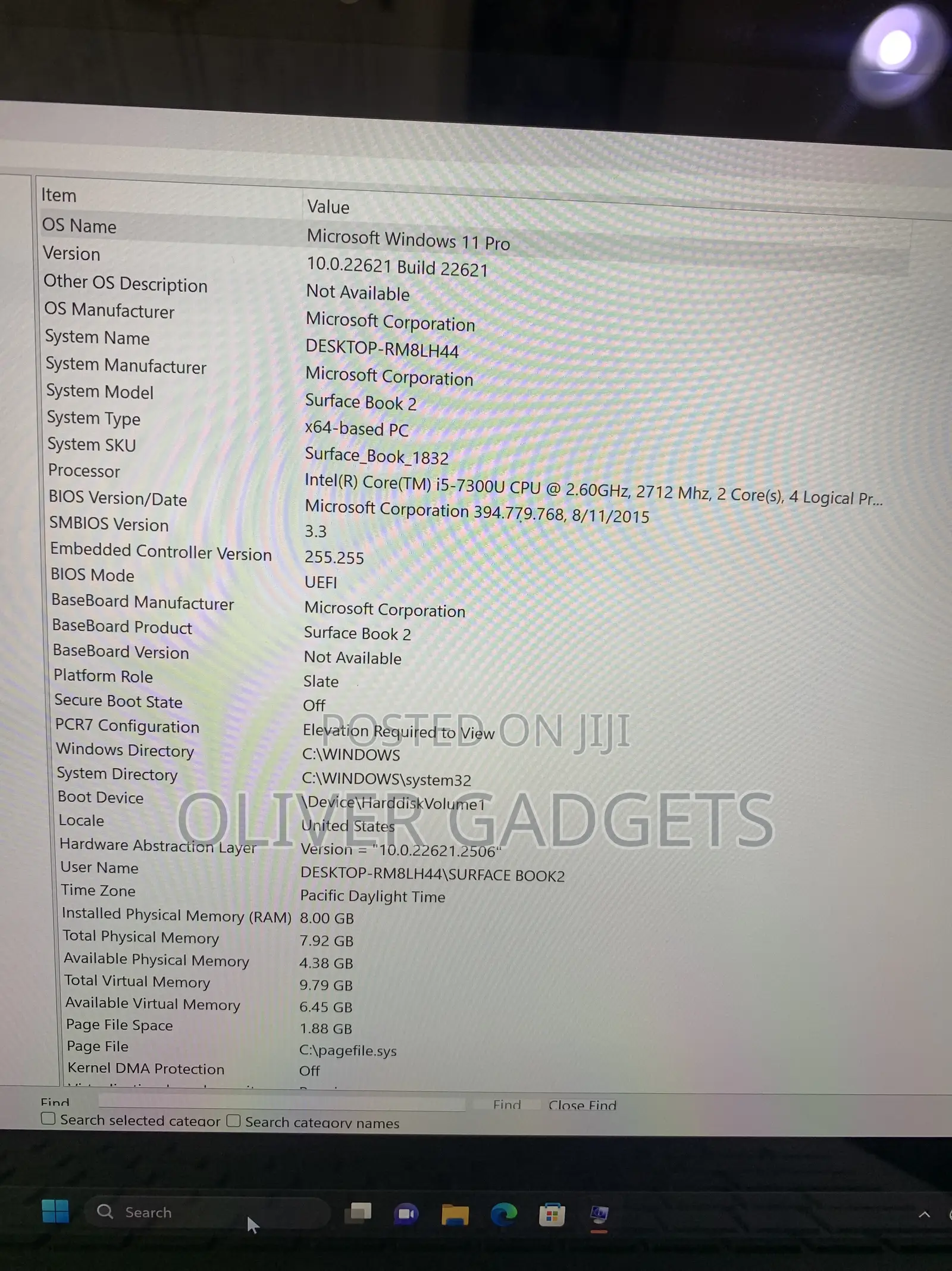 Laptop Microsoft Surface Book 2 8GB Intel Core i5 SSD 128GB