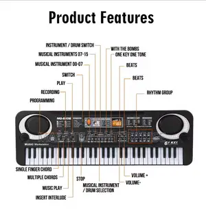 61-key Electronic Keyboard Piano Set – Learn, Play Create Music!