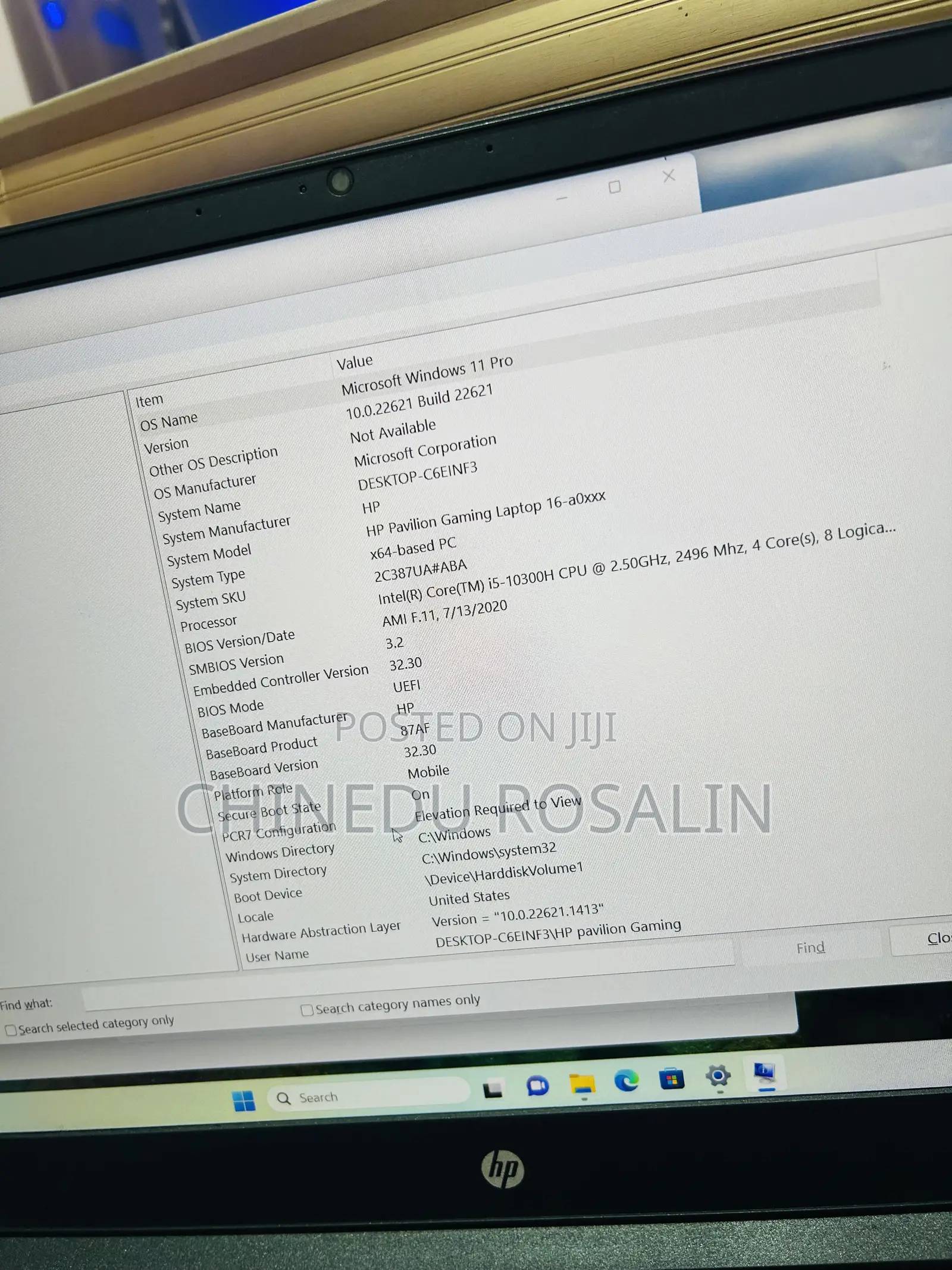 Laptop HP Pavilion Gaming Laptop 15-dk2xxx 16GB Intel Core i5 SSD 512GB