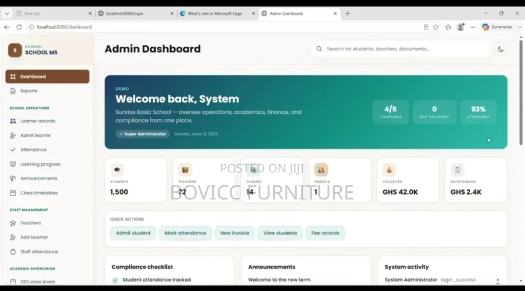 School Management System Software