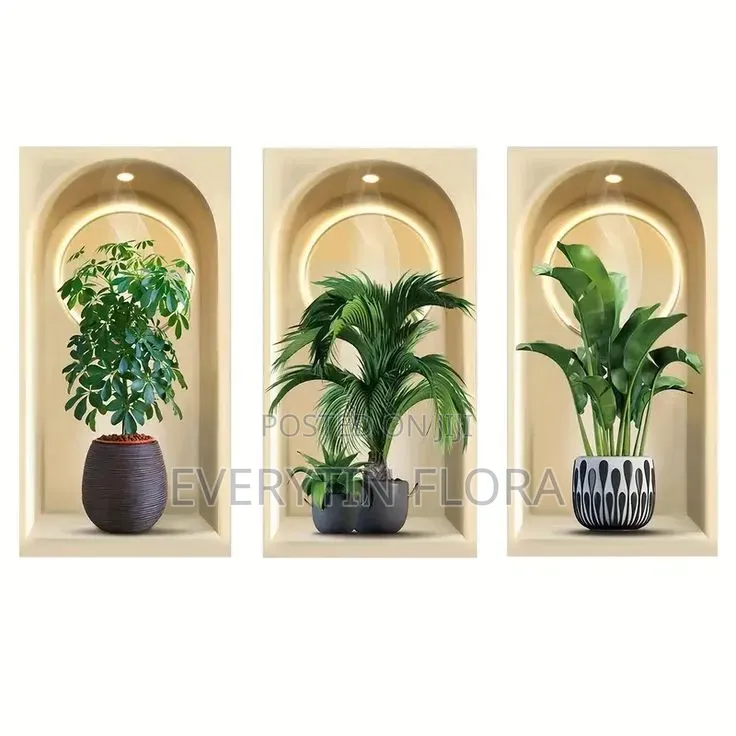 3d Plant Wall Sticker Decal