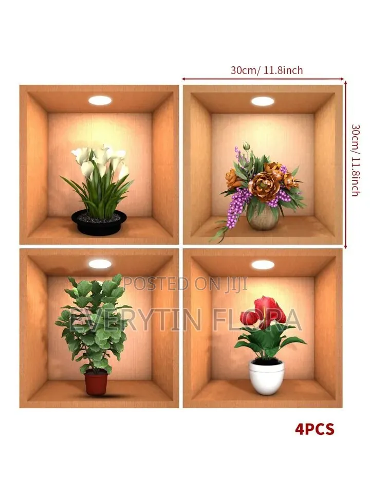 3d Plant Wall Sticker Decal